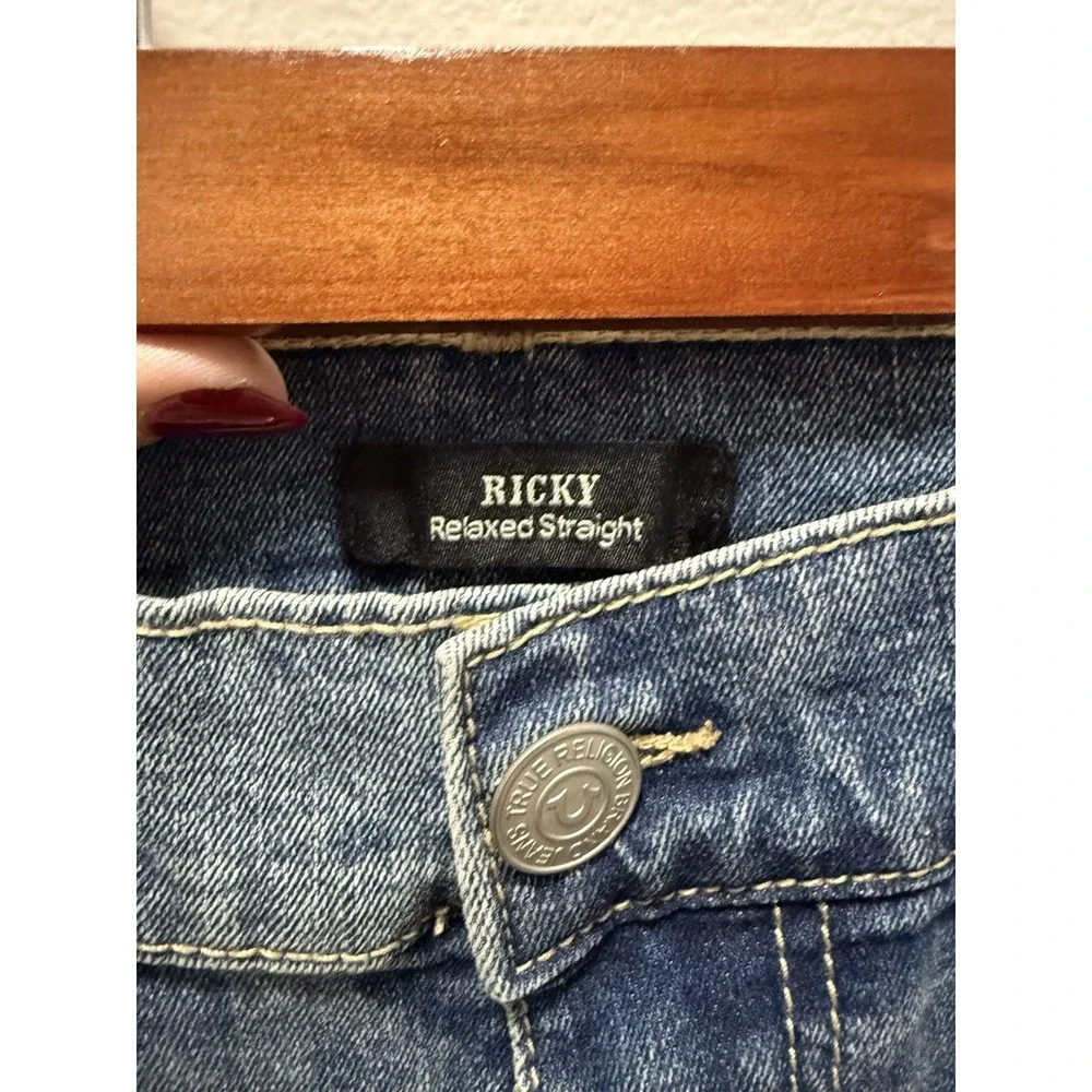 True Religion Ricky Straight Jeans Men's 30x34 Light Autumn Walk Wash NWT